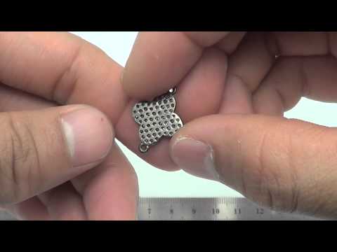 15mm Oxidized Sterling Silver  (+Ring) Flower,0.65Cts of Pave Champagne Diamonds - PKS1220