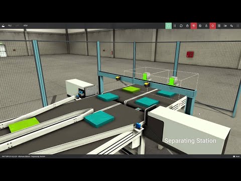 Separating Station with PLC (factory io)