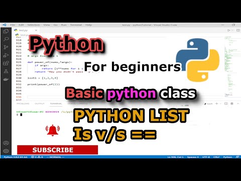 Python List Is Vs Equals Python For Beginners