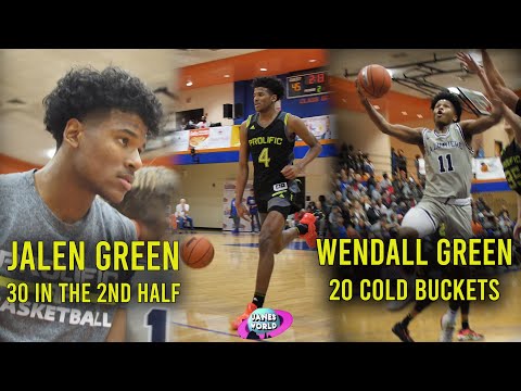 Jalen Green DROPS 30 IN THE 2ND HALF | La Lumiere vs Prolific Prep @chickfila Classic