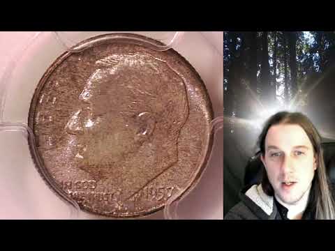 Coin Store on Ebay 1957 P Roosevelt Dime PCGS MS 66 35029113 Toned