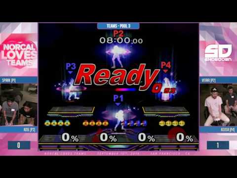 NorCal Loves Teams - Teams Pool 3: Spark & Azel (Sheik & Falco) vs Vitari & Azusa (Sheik & Peach)