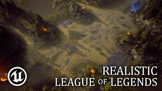 Как бы выглядела карта в League of Legends на движке Unreal Engine 4