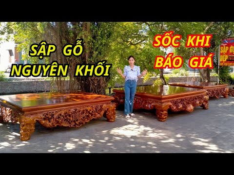 Báo Giá 4 Mẫu Sập Gỗ Nguyên Khối | Sập Gụ Đẹp Giá Rẻ Tận Gốc | Sập Gụ Lào #sapgu
