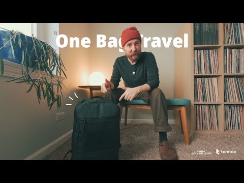 One Bag Travel | Minimalist Pack With Me | Tomtoc UrbanEX T77