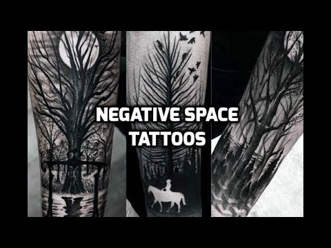 Negative Space Cross Tattoos