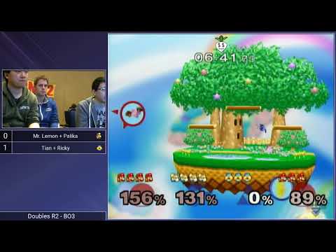 CT GamerCon 2 SSBM - Mr. Lemon/Palika (Red) vs. Ricky/Tian (Blue) - Melee Doubles WR2