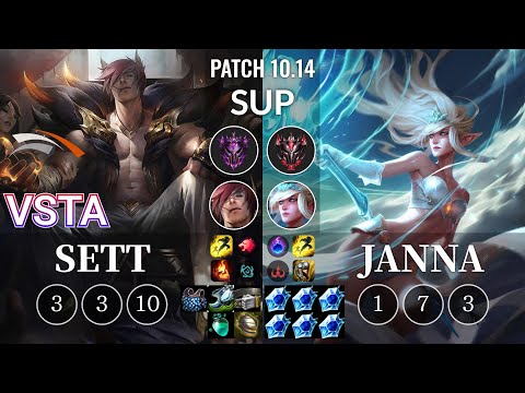 HLE Vsta Sett vs Janna Sup - KR Patch 10.14
