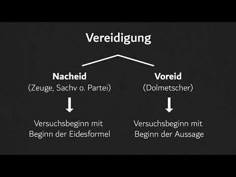 § 154 StGB (Meineid) - Schema, Definitionen und Systematik
