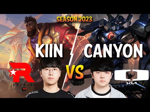 KT Kiin vs DK Canyon - Kiin K'SANTE vs Canyon AATROX - Patch 13.17 KR Ranked