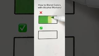 How to Blend Alcohol Markers🎨 #shorts #tutorial #art #ohuhu #ohuhumarkers #blending #asmr