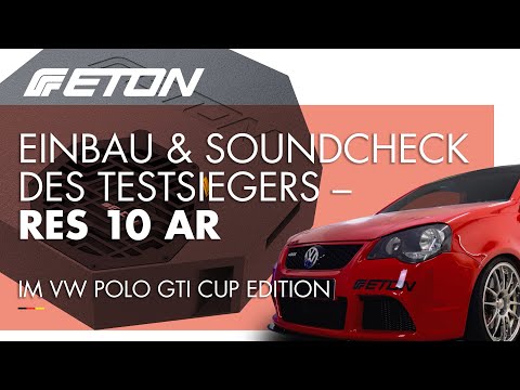 Installation and sound check of our brand new ETON RES 10 AR – The test winner for your car!