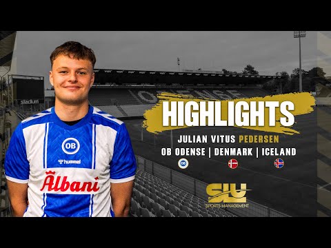 Julian Vitus Pedersen - OB Odense & Randers U19 striker highlights