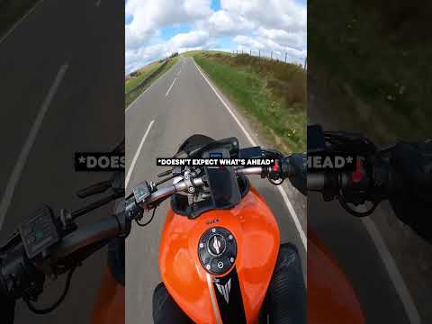 Biker Almost Loses Control Mid Overtake…