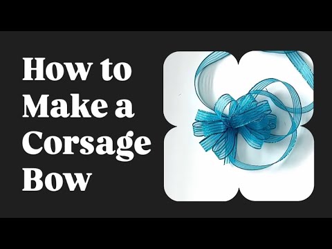 How to Make Easy Corsage Ribbon