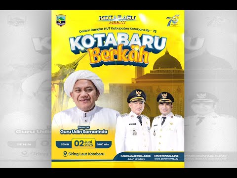 LIVE - KOTABARU BERSHOLAWAT BERSAMA GURU UDIN SAMARINDA