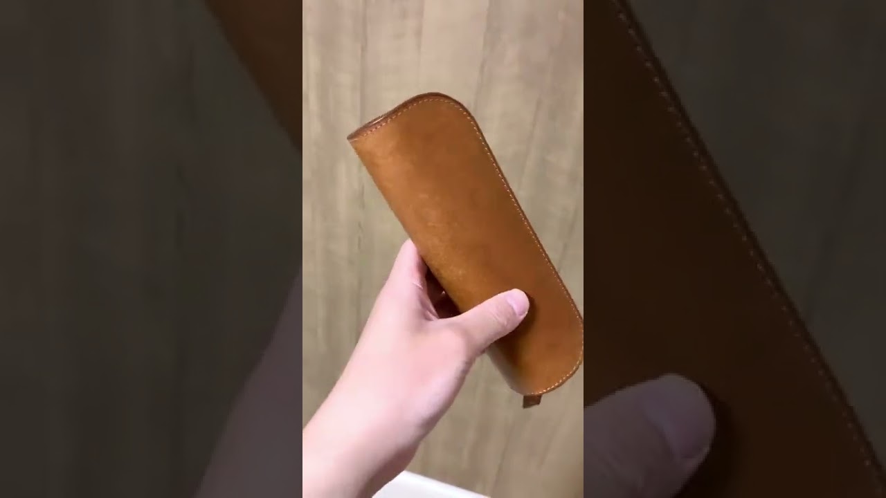 おしゃれな革の筆箱#shorts #おしゃれ