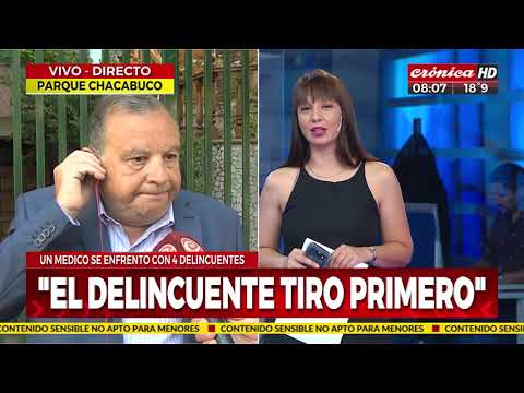 Parque Chacabuco: Hablamos con el médico que enfrentó a los delincuentes