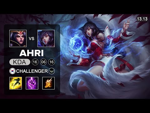 Ahri vs LeBlanc Mid - KR Grandmaster - Patch 13.13 Season 13