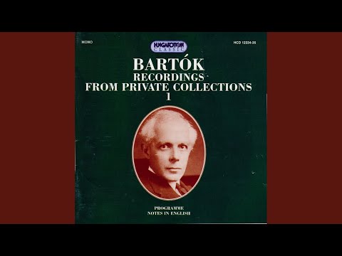 Improvisations on Hungarian Peasant Songs, Op. 20 (1920) Sz. 74, No. 1 Allegro vivace
