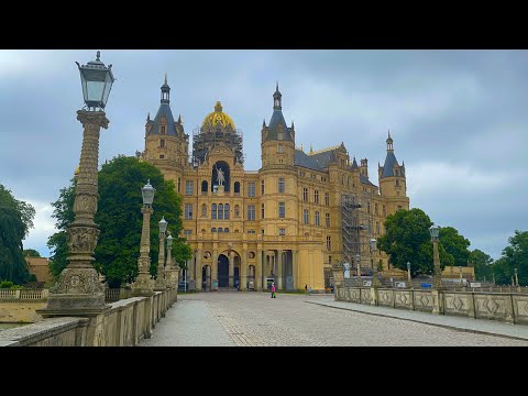 HD | Schwerin walking tour | Day trip from Hamburg, Germany | Schwerin castle