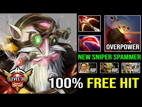 NEW Level 30 Sniper Spammer 100% Free Hit Desolator Crazy Knockback DPS 7.31c Dota 2