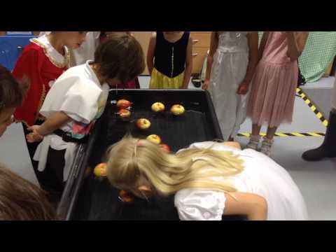Ira and Filip Apple Bobbing