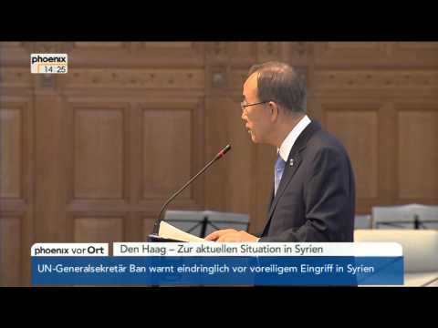 Syrien: Rede von UN-Generalsekretär Ban Ki Moon am 28.08.2013
