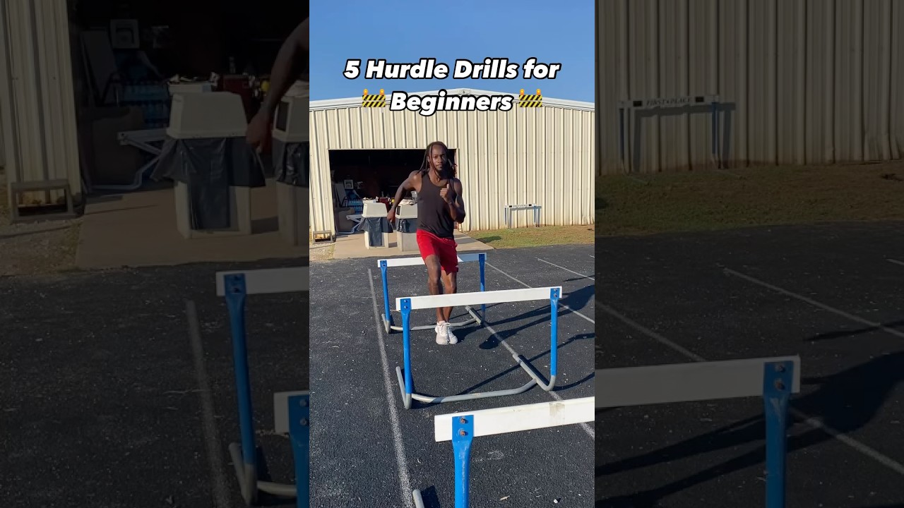 5 Hurdle Drills For Beginners 🏃🏾‍♂️🚧 #godisgood #hurdle #trackandfield