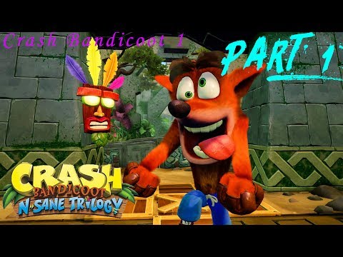 CRASH BANDICOOT N.SANE TRILOGY Gameplay Walkthrough Part 1 CRASH BANDICOOT 1 (PS4)