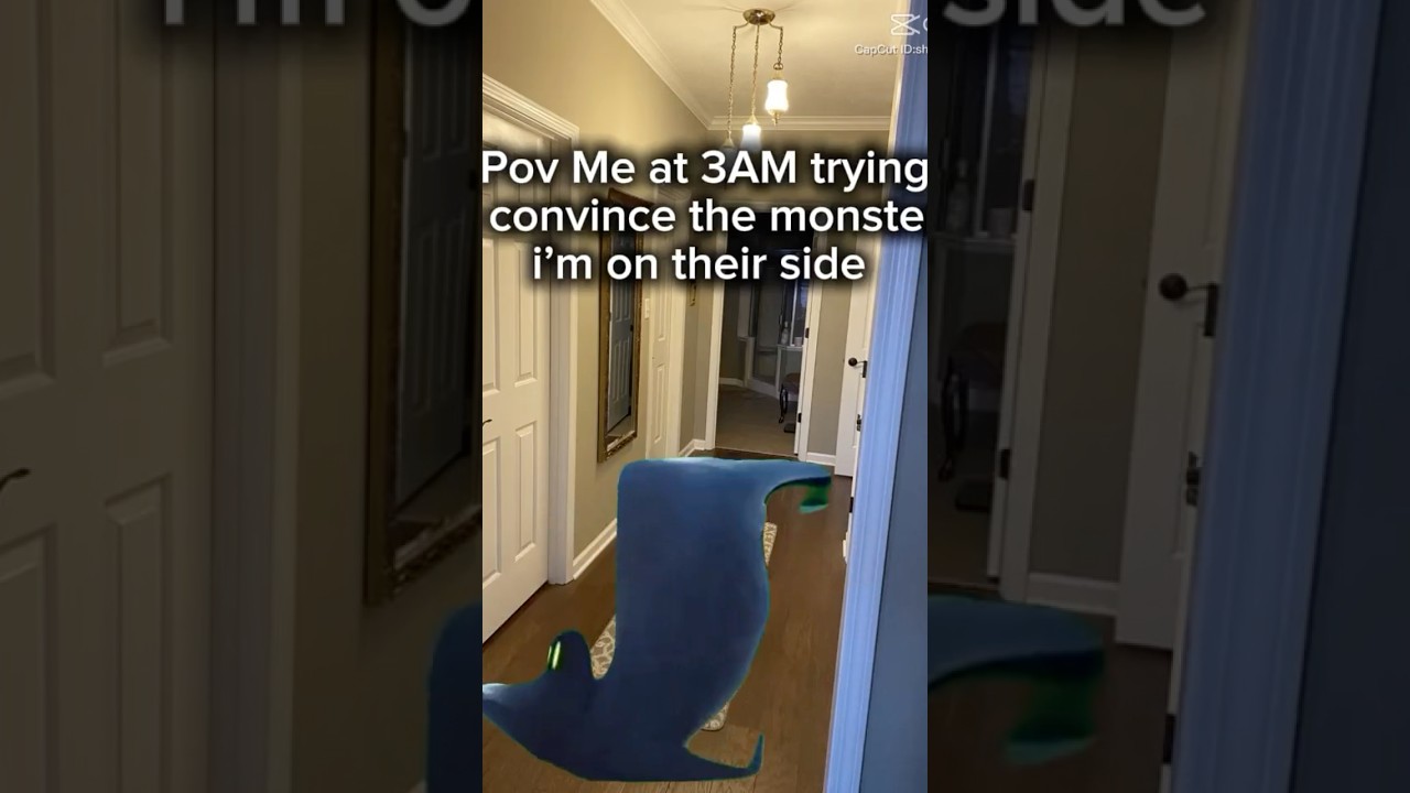 POV-Me at 3AM trying to convince the monsters I’m on their side! #memes