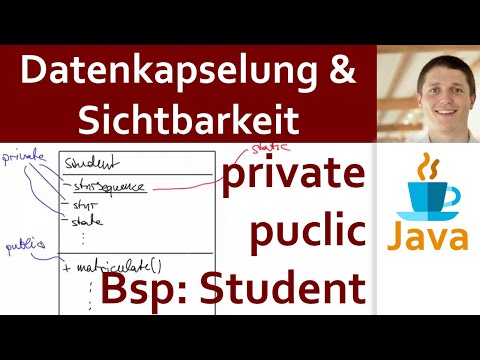 💻 JAVA | Datenkapselung & Sichtbarkeit 04 - Attribute & Methoden: Beispiel Student, Klassendiagramm