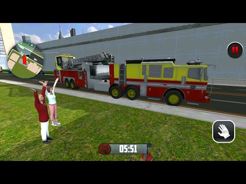 Rescue Fire Truck Simulator 3D - New Fire Truck 2021 - Android IOS Gameplay