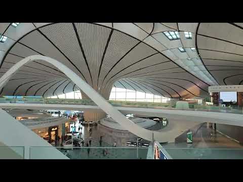 Aeroporto Internacional de Daxing Pequim China. Totalmente mobiliado e aconchegante. 😍🇨🇳✈️🛬