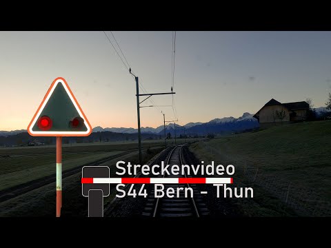 Cab ride / Führerstandsmitfahrt S44 Bern - Belp - Thun