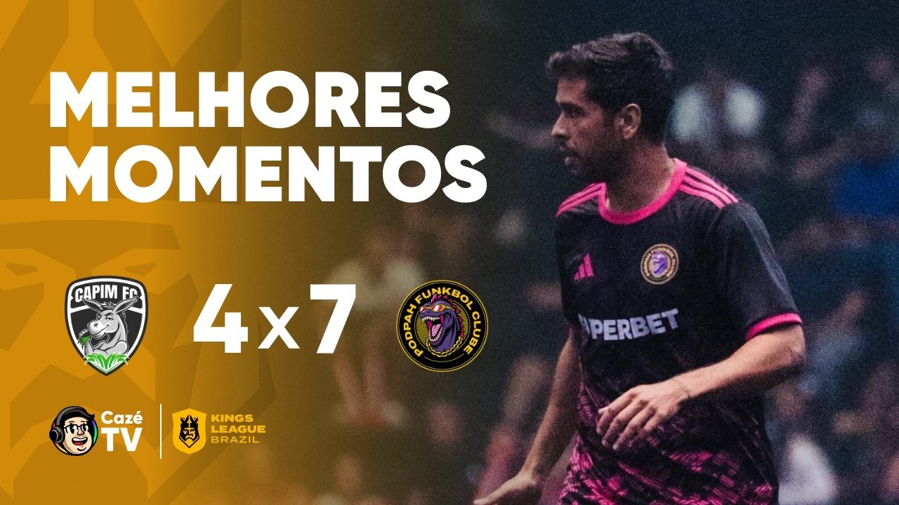 MELHORES MOMENTOS: CAPIM 4 X 7 PODPAH FUNKBOL | KINGS LEAGUE BRASIL 2026 | 5ª RODADA