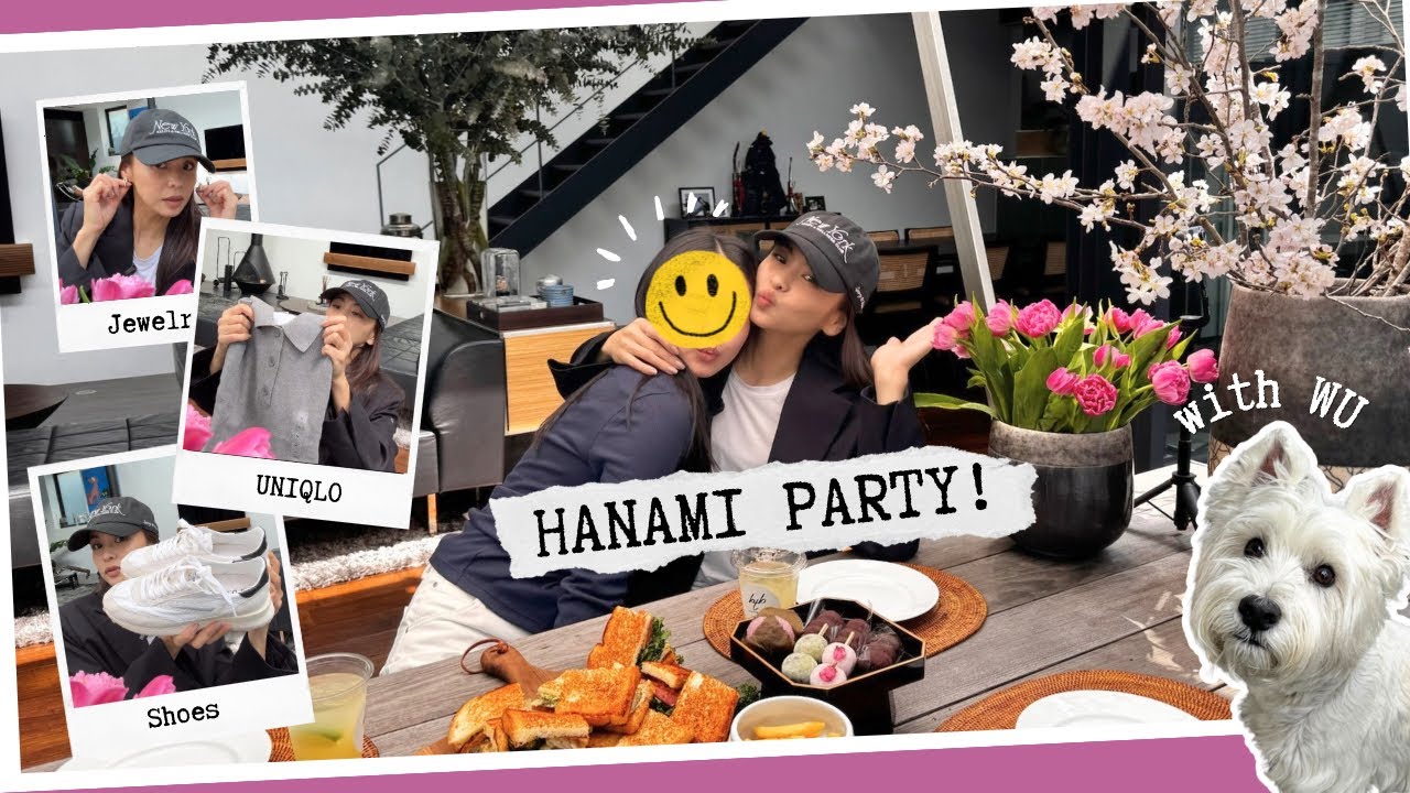 【春の購入品】次女＆スタッフとお花見🌸UNIQLO・ZARA・ジュエリー・スニーカー・美容など爆買い♪
