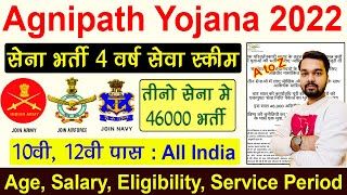 Agnipath Yojana 2022 for Indian Army, Navy & Air Force Vacancy | What is Agnipath Scheme 2022