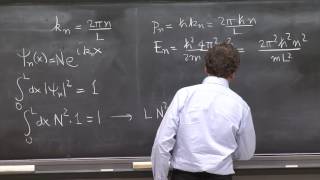 Energy eigenstates for particle on a circle