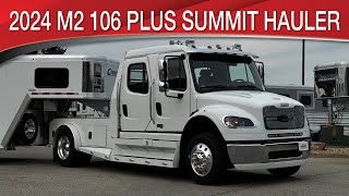 A preview image of the linked video showcasing 2024 Freightliner M2 106 Plus Summit Hauler