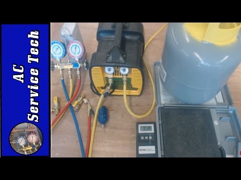 Refrigerant Recovery Machine, Hose, and Tank Setup! Recovery Process!