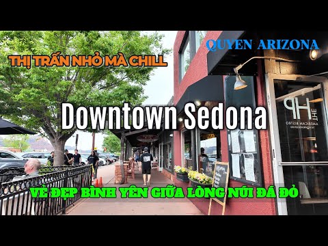 Walking around Downtown Sedona, Arizona. Discover hidden surprises that most tourists miss | 4k