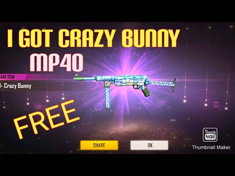 I Got Crazy Bunny Mp40 Permanent 😱 in 29 Rs||Garena Freefire