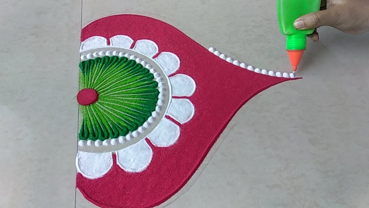 Latest Diwali Rangoli Design By Dipas Art