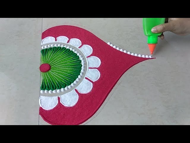 Latest Diwali Rangoli Design By Dipas Art