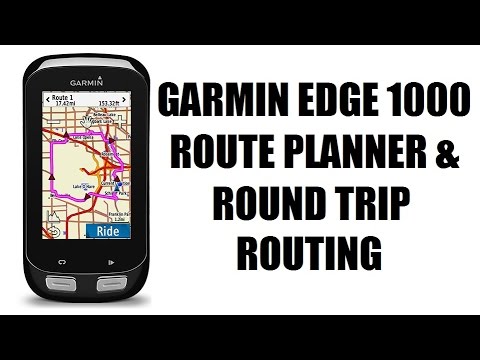 Part of a video titled Garmin Edge 1000 Route Planner & Round Trip Routing - YouTube