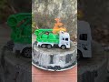 Satisfying crane garbage truck #shorts