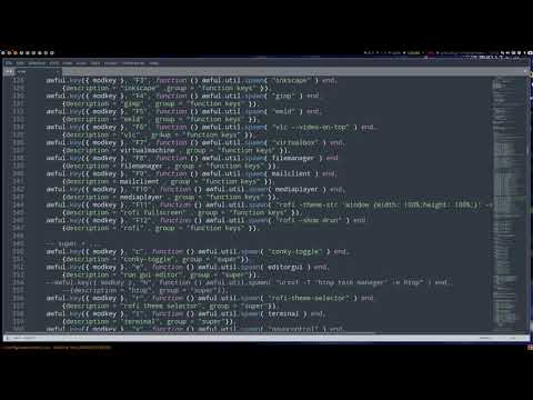 ArcoLinux : 2348 Changing keybindings in Awesome desktop