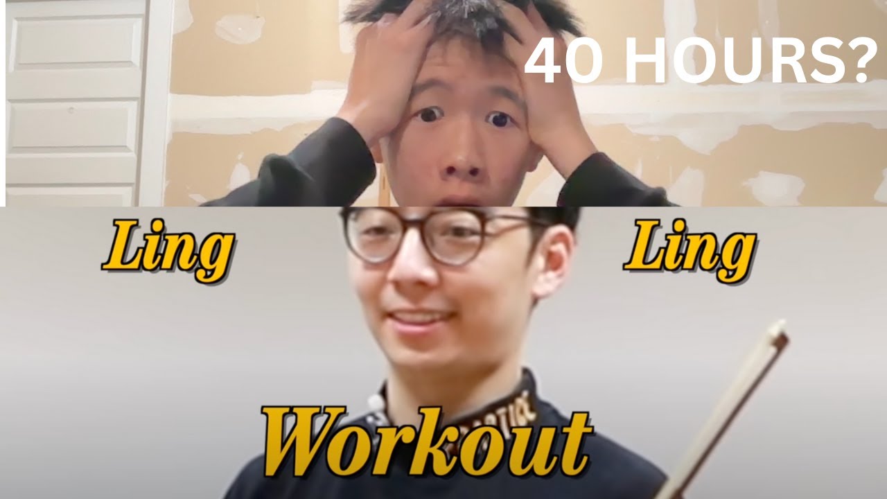 I tried the Ling Ling Workout... @twosetviolin