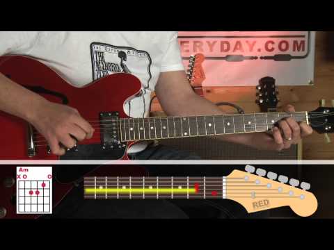 How to play - Radiohead - Street Spirit - riff - guitar lesson